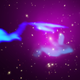 Image for article titled NASA Image of Merging Galaxy Clusters Looks Suspiciously Like the USS Enterprise